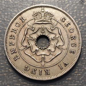 SOUTH RHODESIA RODESIA DEL SUR GEORGE V 1 PENNY 1938 MBC/MBC+