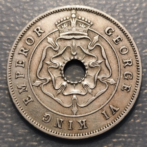 SOUTH RHODESIA RODESIA DEL SUR GEORGE VI 1 PENNY 1941 MBC