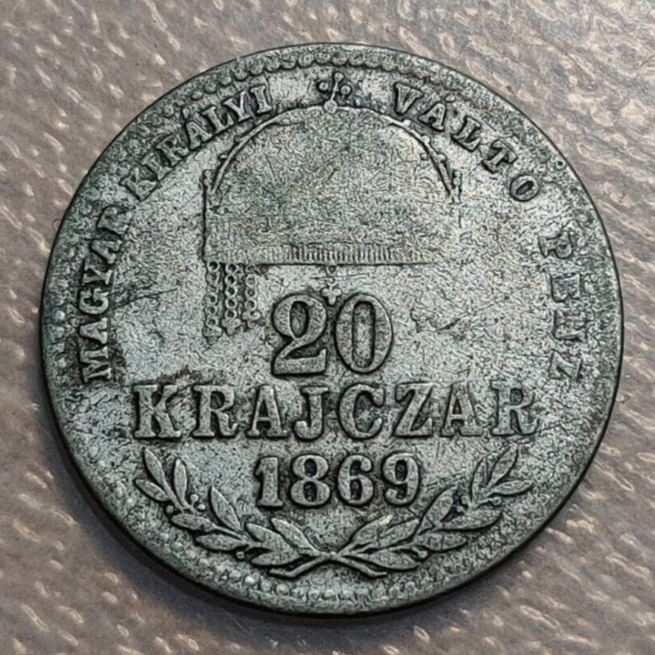 HUNGRIA HUNGARY ALBA IULIA 20 KRAJCZAR 1869 GYF KARLSBURG - Imagen 2