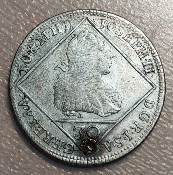 AUSTRIA 30 KREUZER 1769 1C SK - Imagen 2