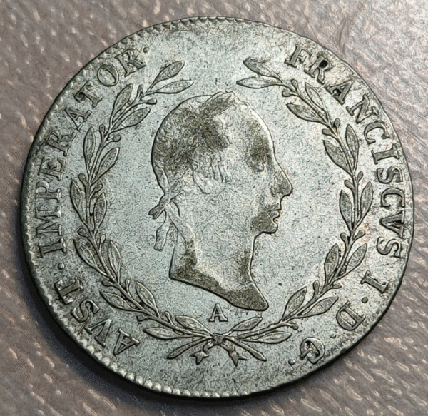 AUSTRIA FRANZ I 20 KREUZER 1830 A MBC/MBC+