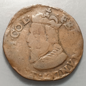 BELGICA BELGIUM LIEJA LIEGE FERDINAND DE BAVIERA LIARD S/F (1612-1650) BC+