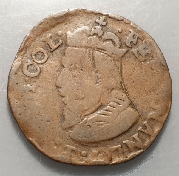 BELGICA BELGIUM LIEJA LIEGE FERDINAND DE BAVIERA LIARD S/F (1612-1650) BC+