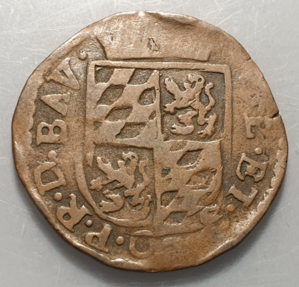 BELGICA BELGIUM LIEJA LIEGE FERDINAND DE BAVIERA LIARD S/F (1612-1650) BC+ - Imagen 2