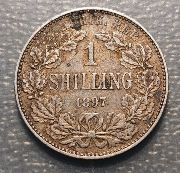 SUDAFRICA SOUTH AFRICA 1 SHILLING 1897 - Imagen 2