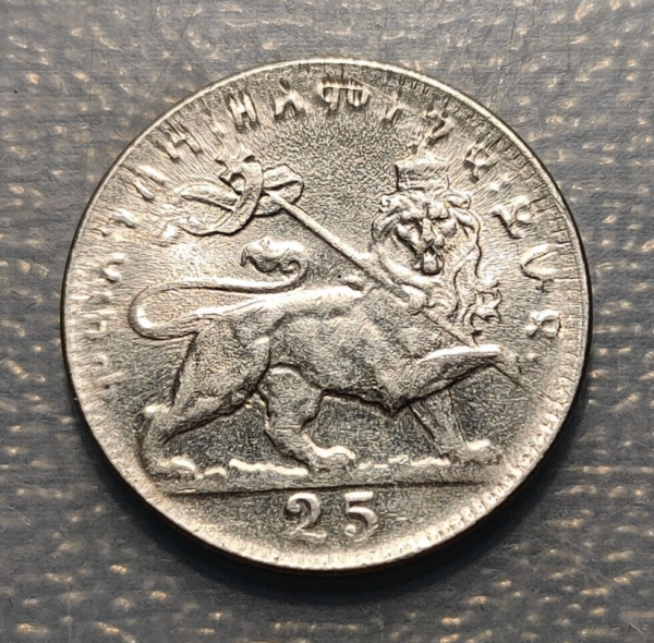 ETIOPIA ETHIOPIA HAILE SELASSIE 25 MATONAS EE 1923 (1931) EBC+ - Imagen 2