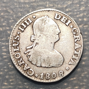 MEXICO CHARLES IV CARLOS IV 1/2 REAL 1808 TH