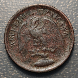 MEXICO 1 CENTAVO 1898 Mo BC+