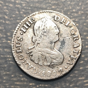 MEXICO CHARLES IV CARLOS IV 1/2 REAL 1807 TH