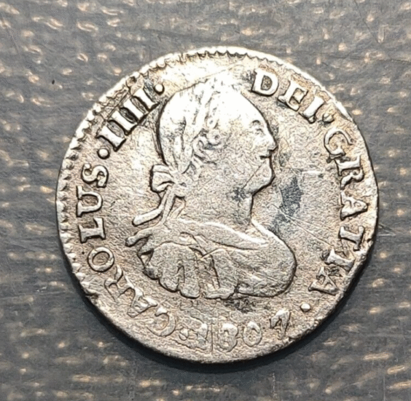 MEXICO CHARLES IV CARLOS IV 1/2 REAL 1807 TH