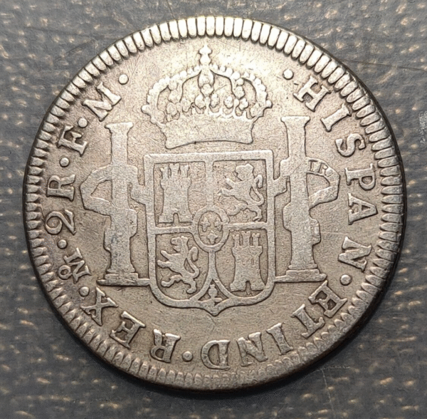 MEXICO CHARLES III CARLOS III 2 REALES 1786 FM - Imagen 2