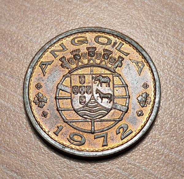ANGOLA 1 ESCUDO 1972 KM 76 EBC/EBC+ BRILLO ORIGINAL