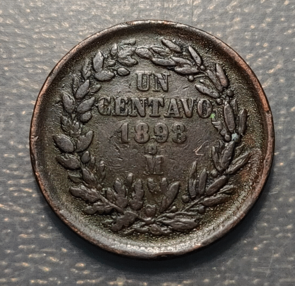 MEXICO 1 CENTAVO 1898 Mo BC+ - Imagen 2