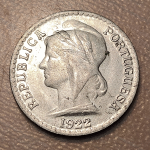 ANGOLA 50 CENTAVOS 1922 KM 65 MBC+/EBC ACUÑACION FLOJA
