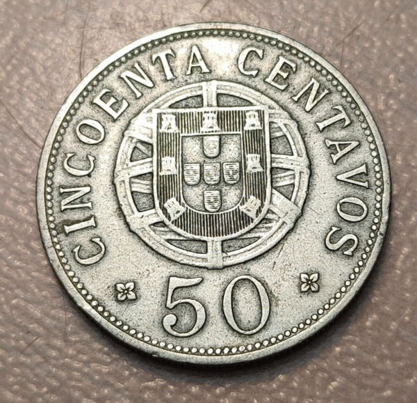 ANGOLA 50 CENTAVOS 1927 KM 69 MBC - Imagen 2