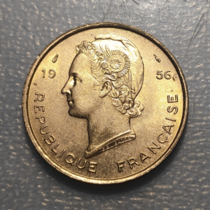 FRENCH WEST AFRICA 25 FRANCS 25 FRANCOS 1956 KM 7 SC UNC