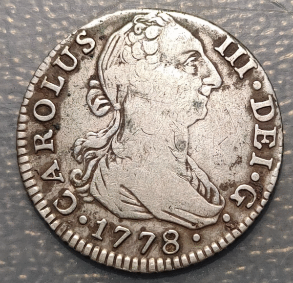 SPAIN SEVILLA SEVILLE CHARLES III CARLOS III 2 REALES 1778 CF
