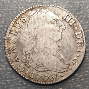 SPAIN SEVILLA SEVILLE CHARLES III CARLOS III 2 REALES 1778 CF