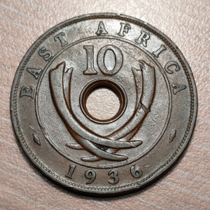 EAST AFRICA EDWARD VIII 10 CENTS 1936 H MBC