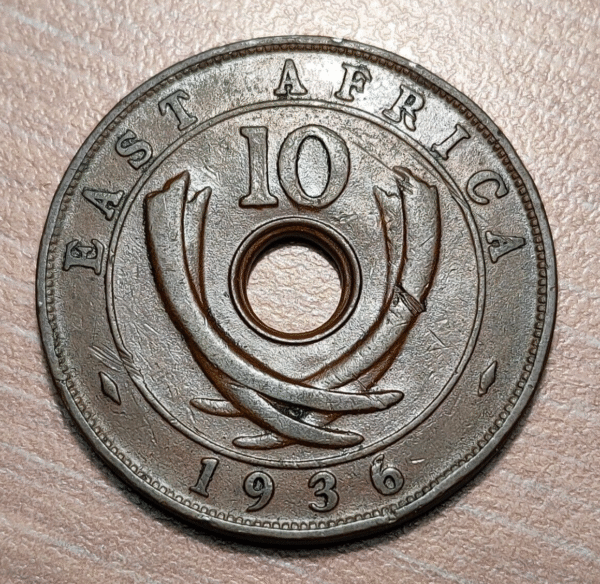 EAST AFRICA EDWARD VIII 10 CENTS 1936 H MBC