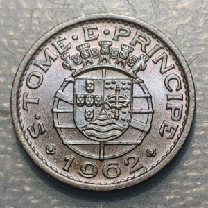 SANTO TOME & PRINCIPE 20 CENTAVOS 1962 SC UNC
