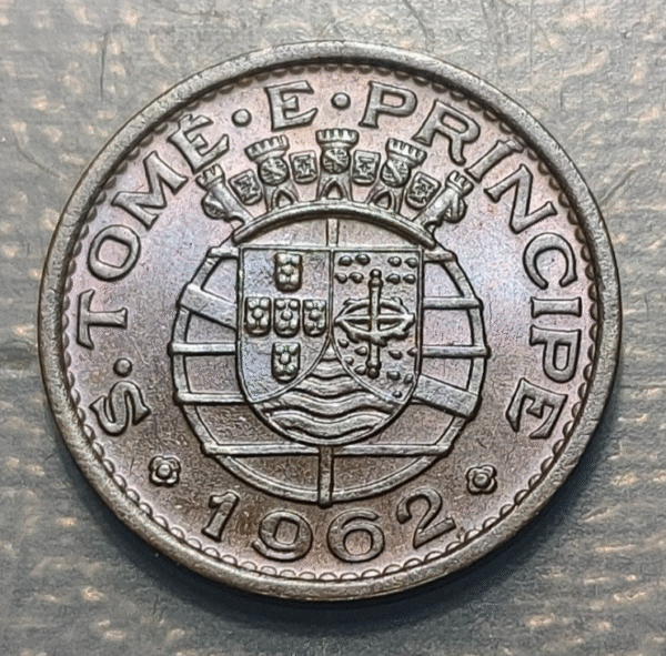 SANTO TOME & PRINCIPE 20 CENTAVOS 1962 SC UNC