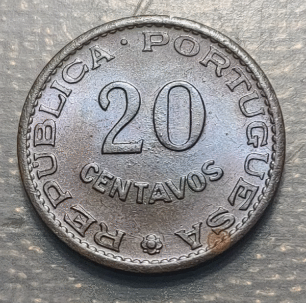 SANTO TOME & PRINCIPE 20 CENTAVOS 1962 SC UNC - Imagen 2