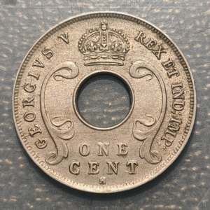 EAST AFRICA & UGANDA GEORGE V 1 CENT 1912 H MBC+