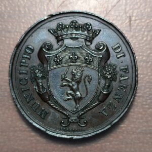 ITALIA MEDALLA MUNICIPIO FAENZA AL MERITO 37mm 20,76g