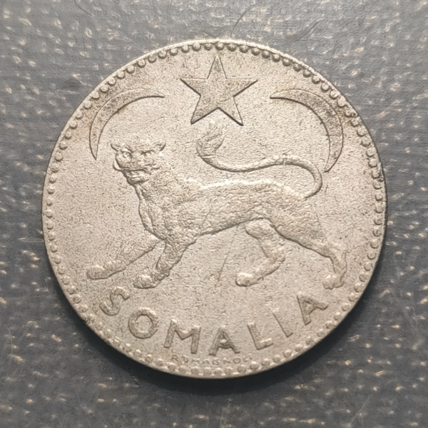 SOMALIA ADMINISTRACION ITALIANA 1 SOMALO 1950 BC+