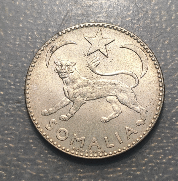 SOMALIA ADMINISTRACION ITALIANA 1 SOMALO 1950 EBC+