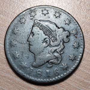 ESTADOS UNIDOS USA CORONET HEAD 1 CENT 1816