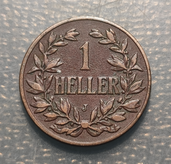 GERMAN EAST AFRICA 1 HELLER 1908 J - Imagen 2
