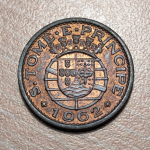 SANTO TOME Y PRINCIPE SAINT THOMAS & PRINCE PORTUGAL 20 CENTAVOS 1962 KM 16.1