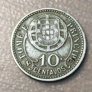 SANTO TOME Y PRINCIPE SAINT THOMAS & PRINCE PORTUGAL 10 CENTAVOS 1929 KM 2 MBC