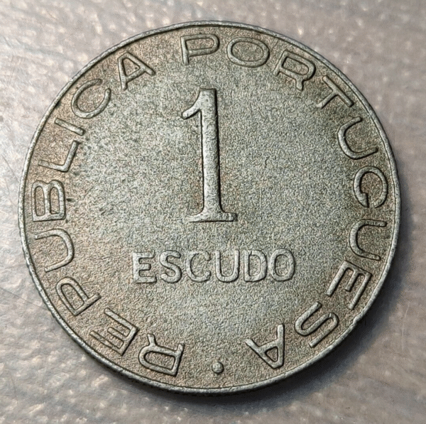 SANTO TOME Y PRINCIPE SAINT THOMAS & PRINCE PORTUGAL 1 ESCUDO 1939 KM 4 - Imagen 2