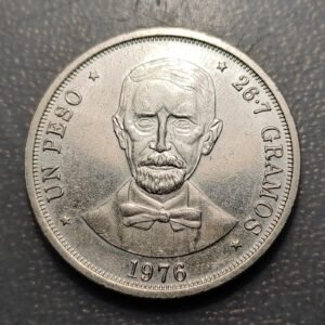 REPUBLICA DOMINICANA 1 PESO 1976 EBC