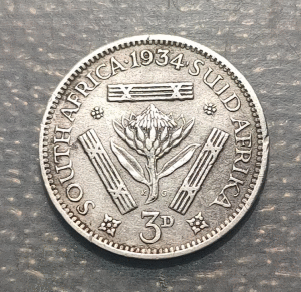 SUDAFRICA SOUTH AFRICA GEORGE V 3 PENCE 1934