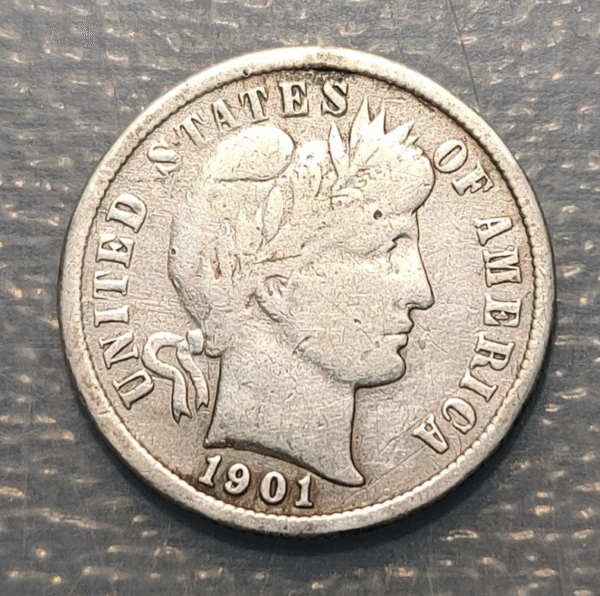 USA UNITED STATES DIME 1901 S SCARCE