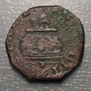 IMPERIO ESPAÑOL NAPOLES FELIPE III TORNESI 1619 F DEBAJO ALTAR LEON