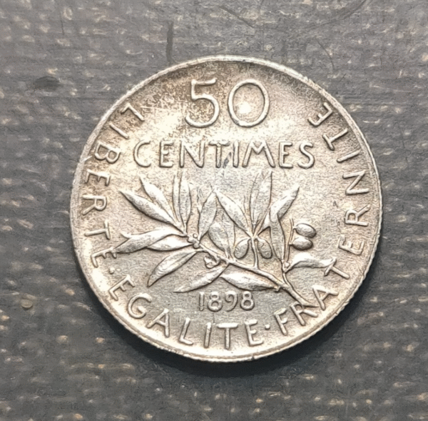 FRANCIA FRANCE 50 CENTIMES 1898 MBC+