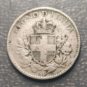 ITALIA REINO VITTORIO EMANUELE III 20 CENTESIMI 1920 MBC- FECHA ESCASA