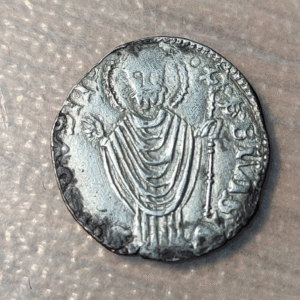 CROACIA CROATIA RAGUSA DUBROVNIK DINAR SIN SIGLA EN ANVERSO (1337-1438) MBC+/EBC