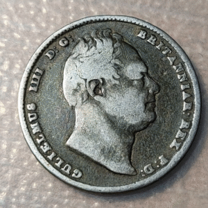 GREAT BRITAIN GRAN BRETAÑA WILLIAM IV 6 PENCE 1835