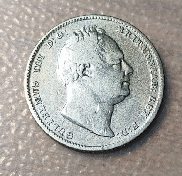 GREAT BRITAIN GRAN BRETAÑA WILLIAM IV 6 PENCE 1834