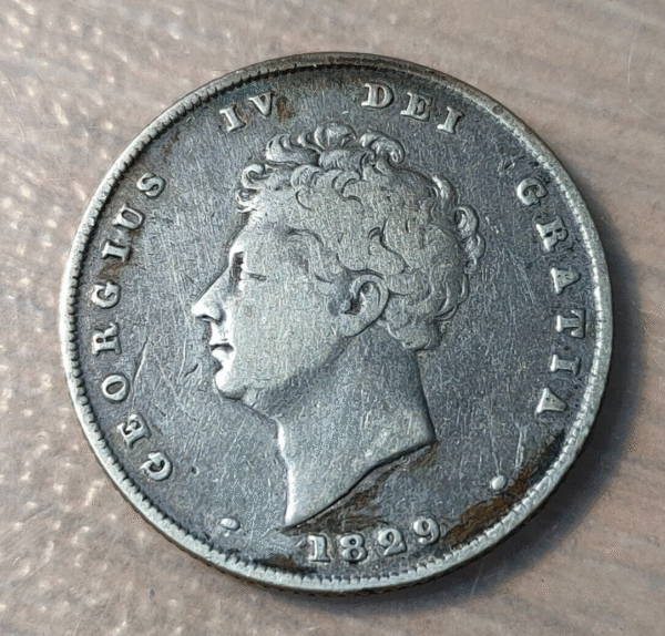 GREAT BRITAIN GRAN BRETAÑA GEORGE IV SHILLING 1829