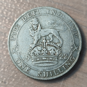 GREAT BRITAIN GRAN BRETAÑA GEORGE V SHILLING 1922