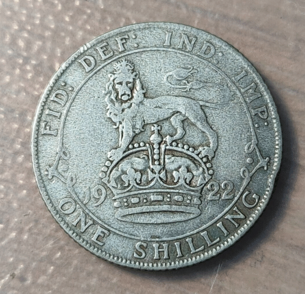 GREAT BRITAIN GRAN BRETAÑA GEORGE V SHILLING 1922