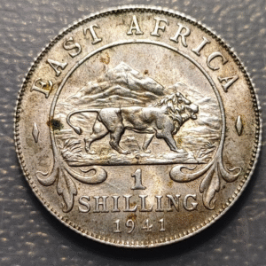 EAST AFRICA GEORGE VI 1 SHILLING 1941 EBC/EBC+