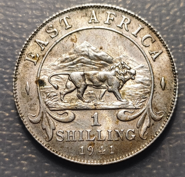 EAST AFRICA GEORGE VI 1 SHILLING 1941 EBC/EBC+
